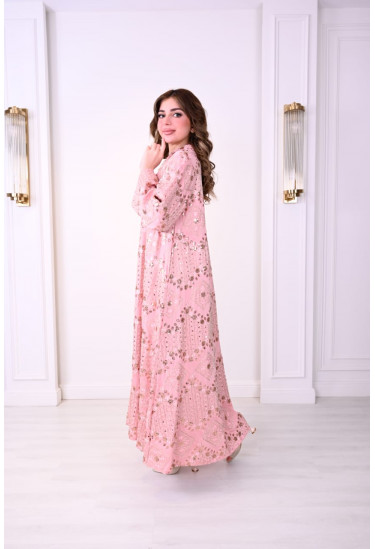 جلابيه فاخره بتطريز  لامع لطله مميزه