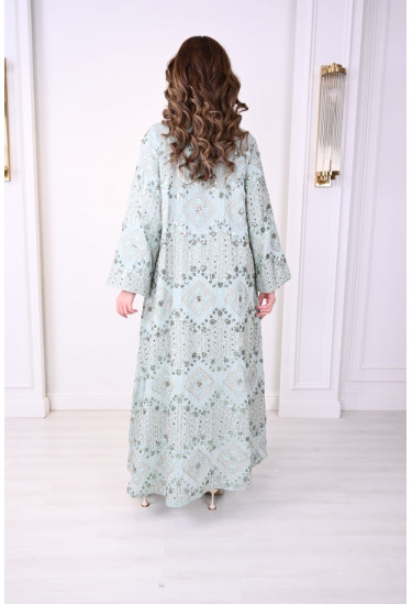 جلابيه فاخره بتطريز  لامع لطله مميزه