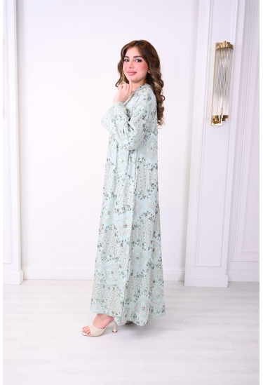 جلابيه فاخره بتطريز  لامع لطله مميزه