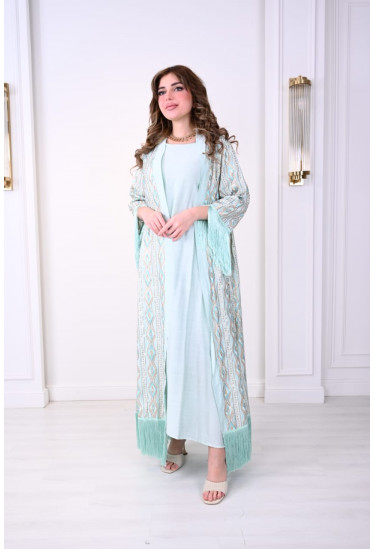 جلابية فاخرة بتصميم راقى ولمسات شرقية