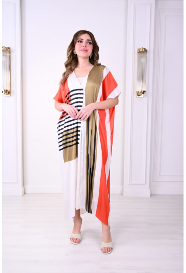 جلابية أنيقة بنقوش هندسية جذابة