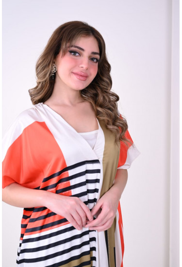 جلابية أنيقة بنقوش هندسية جذابة