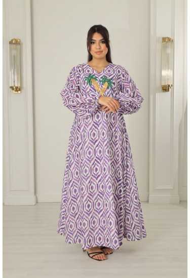 جلابيه نسائي تصميم بسيط وانيق 