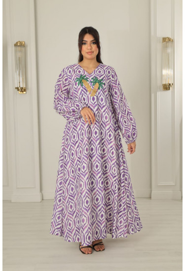 جلابيه نسائي تصميم بسيط وانيق 