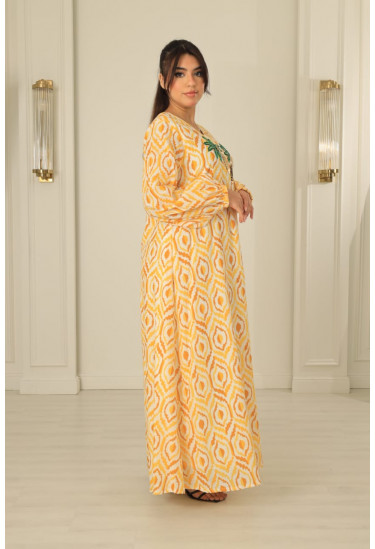 جلابيه نسائي تصميم بسيط وانيق 