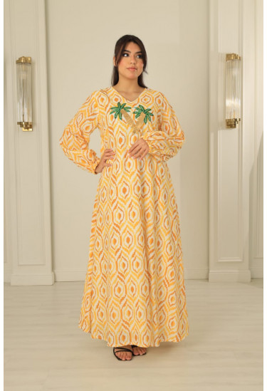 جلابيه نسائي تصميم بسيط وانيق 