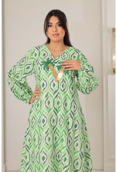 جلابيه نسائي تصميم بسيط وانيق 