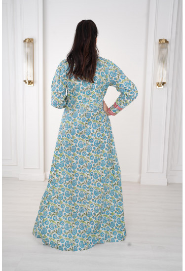 جلابيه نسائي طويله مشجره