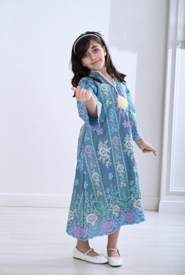 جلابيه بناتي بطباعات رائعه