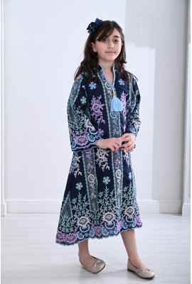 جلابيه بناتي بطباعات رائعه