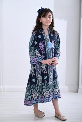 جلابيه بناتي بطباعات رائعه