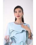 فستان نسائي بطباعات الزهور الرقيقه فستان نسائي بطباعات الزهور الرقيقه