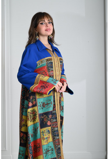 جلابيه نسائي طويله طباعات رائعه