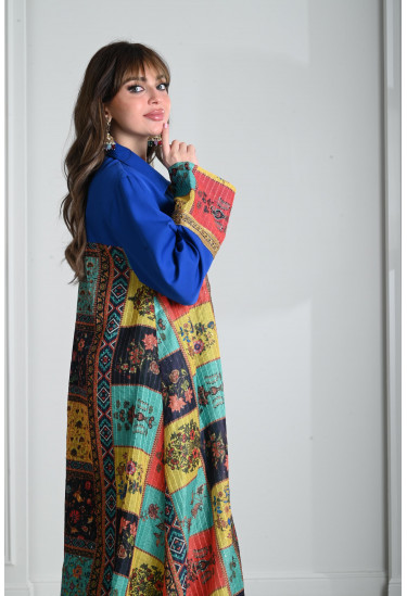 جلابيه نسائي طويله طباعات رائعه