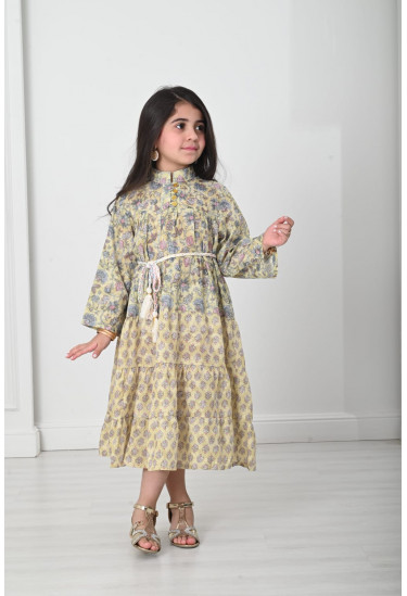 فستان بناتي مشجر مقاسات صغيرة فستان بناتي مشجر مقاسات صغيرة