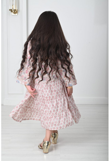 فستان بناتي مشجر مقاسات صغيرة فستان بناتي مشجر مقاسات صغيرة