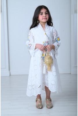 جلابيه بناتي بتطريز مميز وراقي مقاسات كبيرة