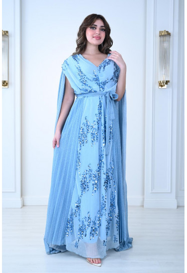 فستان سهرة ملكي بتطريز فاخر 