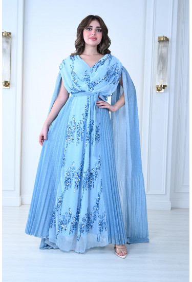 فستان سهرة ملكي بتطريز فاخر 