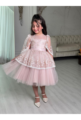 فستان فخم للبنات بتطريز فاخر وتصميم أميرات فستان فخم للبنات بتطريز فاخر وتصميم أميرات