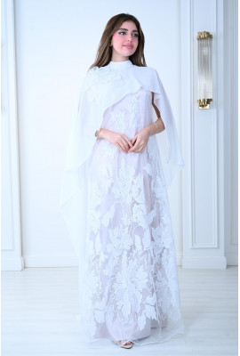 فستان فخم بتصميم مطرز وانيق