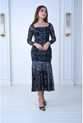 فستان انيق من الشيفون لطله مبهره