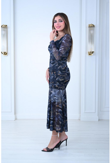 فستان انيق من الشيفون لطله مبهره فستان انيق من الشيفون لطله مبهره