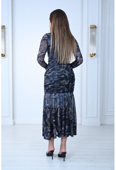 فستان انيق من الشيفون لطله مبهره فستان انيق من الشيفون لطله مبهره