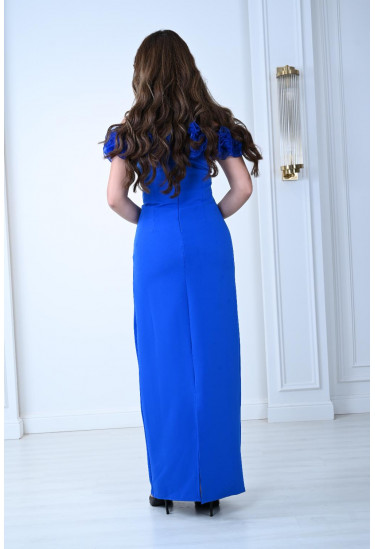 فستان أنيق مزين بكشكشة فاخرة