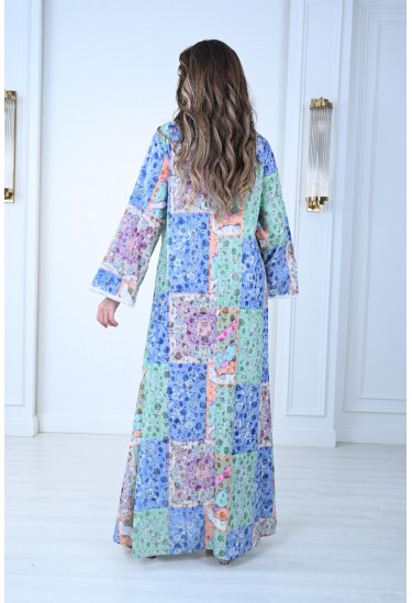 جلابية قطنية أنيقة بألوان الباستيل