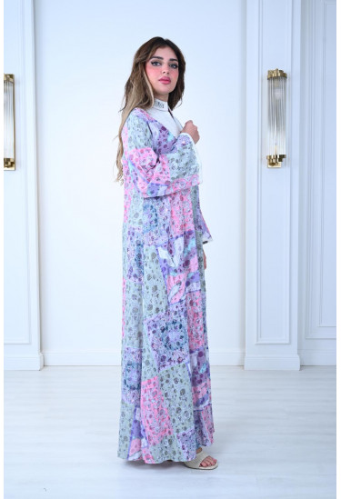 جلابية قطنية أنيقة بألوان الباستيل