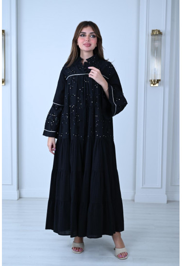 فستان فضفاض بتصميم عصري انيق