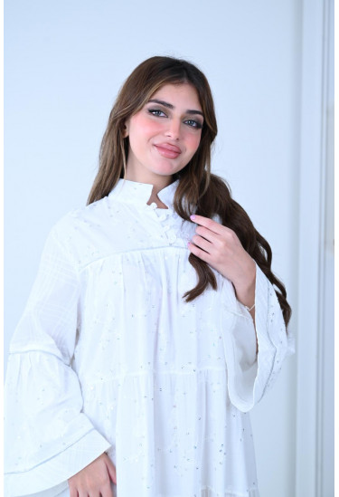 فستان فضفاض بتصميم عصري انيق