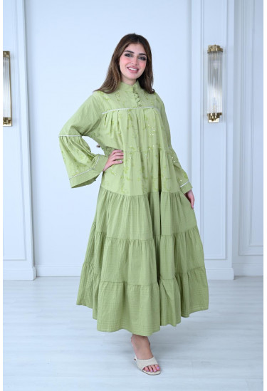 فستان فضفاض بتصميم عصري انيق