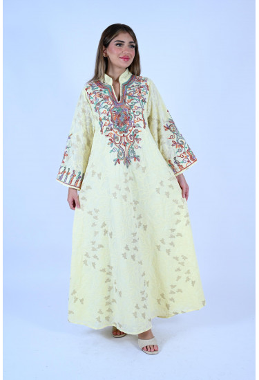 جلابية ملكية بتطريز يدوي فخم