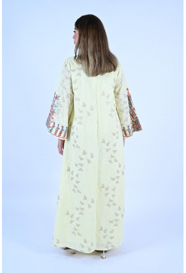 جلابية ملكية بتطريز يدوي فخم