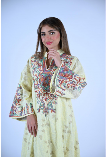 جلابية ملكية بتطريز يدوي فخم