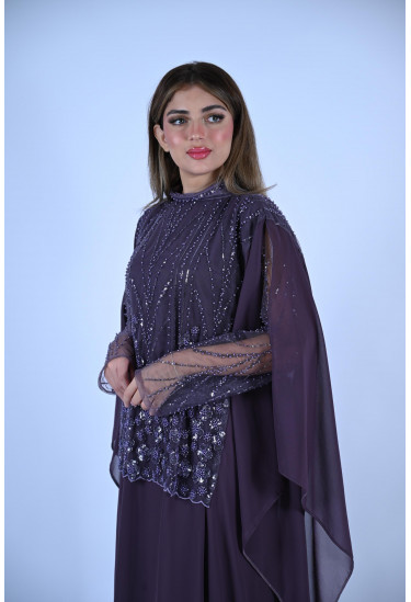فستان سهرة أنيق بتصميم فخم ملكي فستان سهرة أنيق بتصميم فخم ملكي