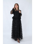 فستان سهرة أسود راقي فستان سهرة أسود راقي