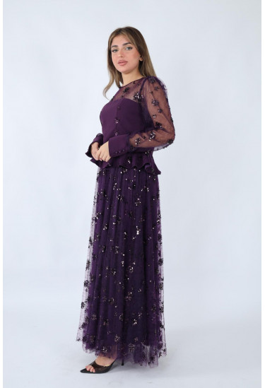 فستان سهرة أسود راقي فستان سهرة أسود راقي
