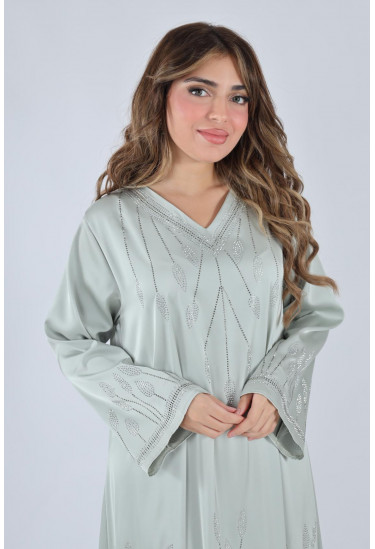 جلابيه ستان بتطريز الاستراس اللامع جلابيه ستان بتطريز الاستراس اللامع