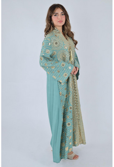 جلابيه بتطريز رلامع