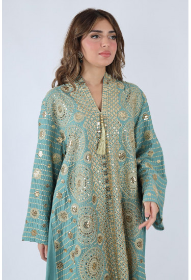 جلابيه بتطريز رلامع