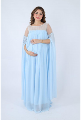  فستان فاخر بتصميم انسيابي ولمسات شفافة جذابة