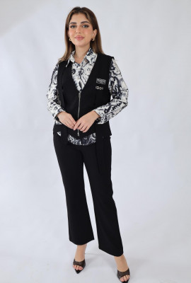 طقم عملي أنيق بخامامة مريحه