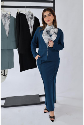 طقم نسائي رسمي بتنورة وبليزر طقم نسائي رسمي بتنورة وبليزر