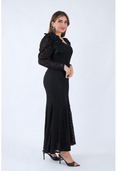 فستان دانتيل أنيق بلمسة فخامة فستان دانتيل أنيق بلمسة فخامة