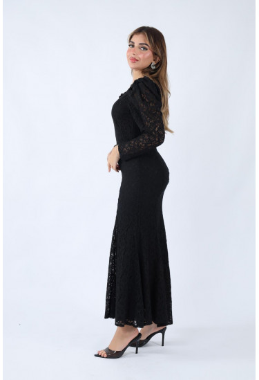 فستان دانتيل أنيق بلمسة فخامة فستان دانتيل أنيق بلمسة فخامة