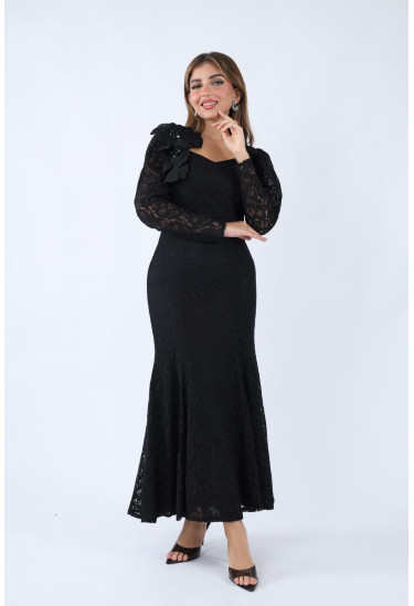 فستان دانتيل أنيق بلمسة فخامة فستان دانتيل أنيق بلمسة فخامة