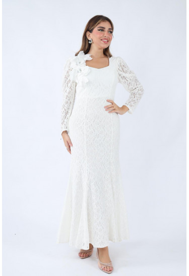 فستان دانتيل أنيق بلمسة فخامة فستان دانتيل أنيق بلمسة فخامة